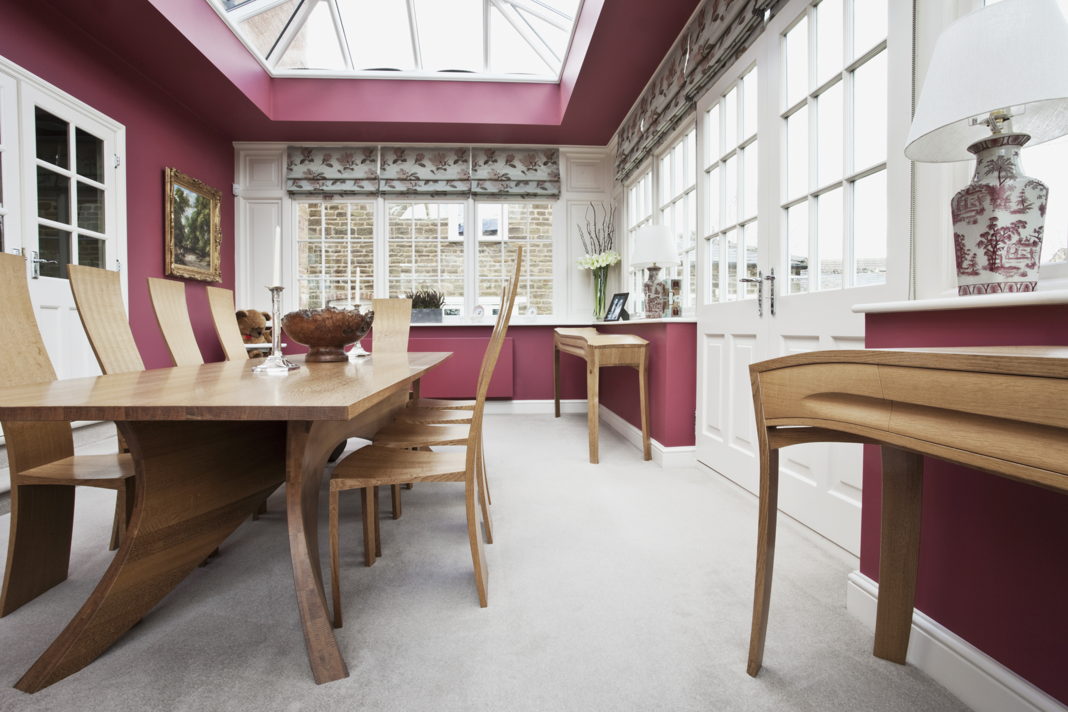 Dining room (table, chairs and mirror-matched console tables) in Georgian Orangery