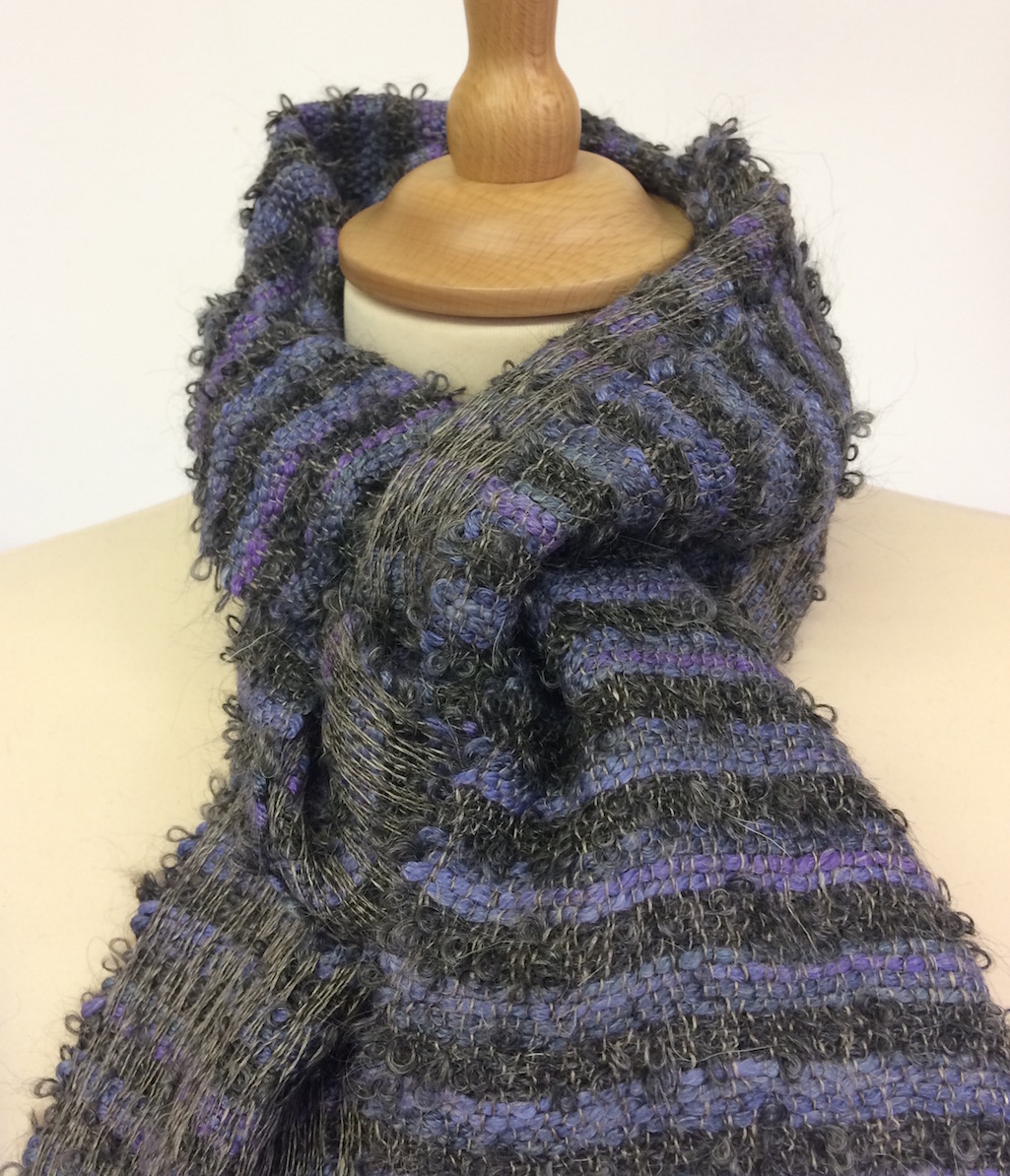 Mohair cord scarf