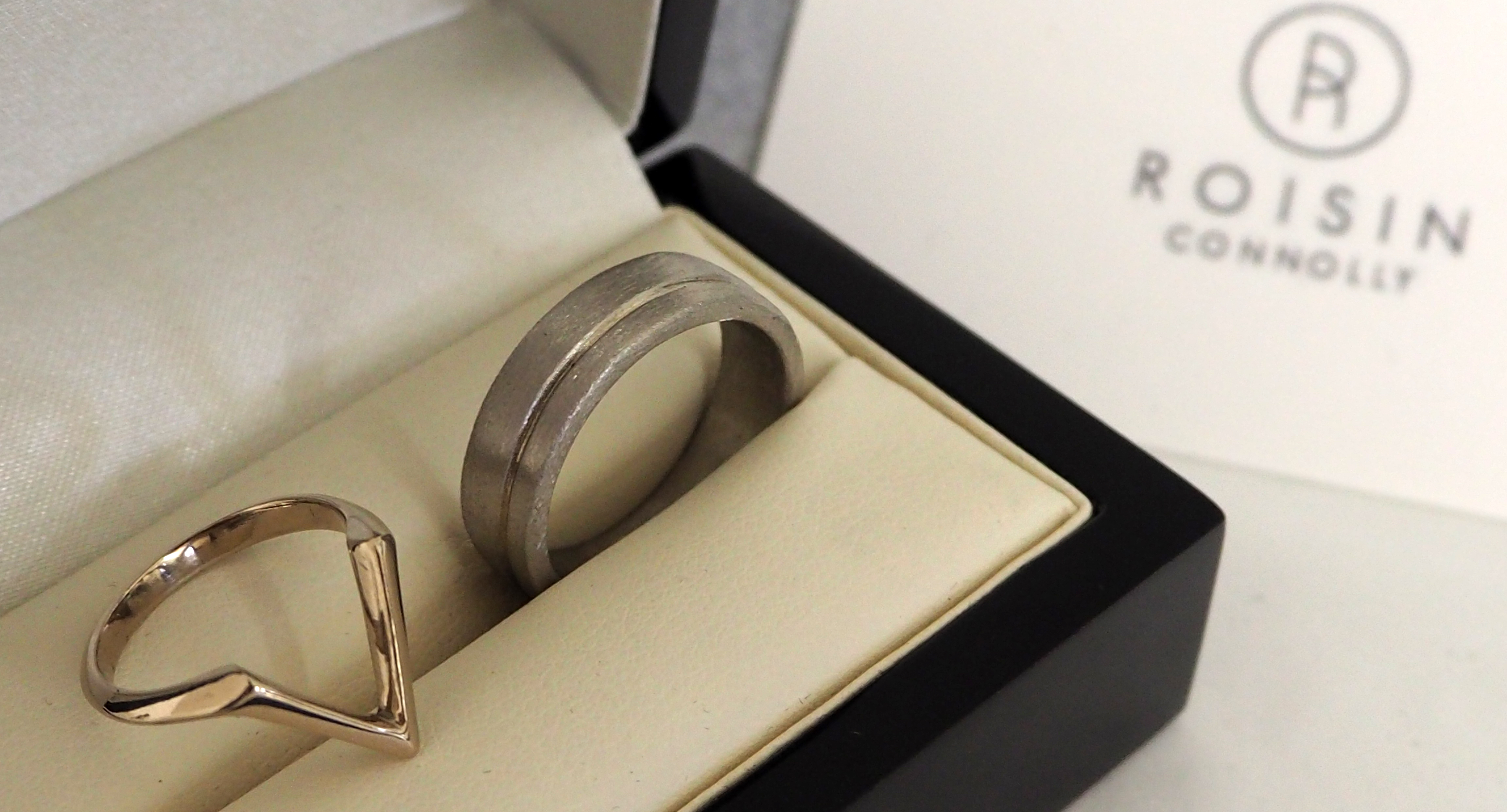 Bespoke Wedding Set, White Gold/Palladium 