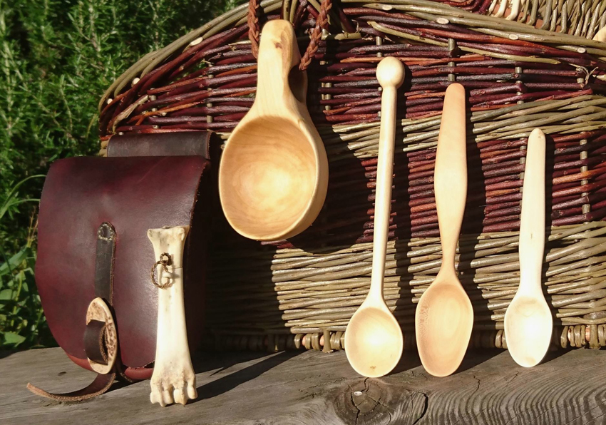 Craft Scotland Summer Show 2018 - Naturally Useful wooden spoon and leather accessories