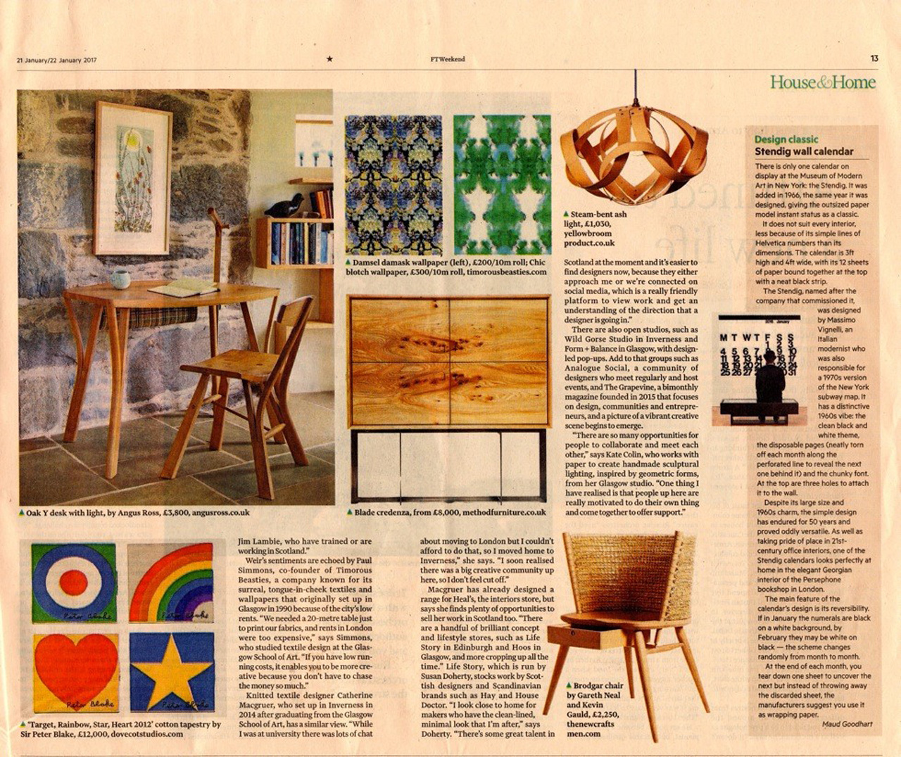 Financial Times: Scotland: Craft & Design - 