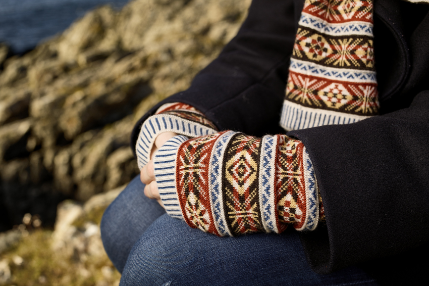 BAKKA Knitwear Fairisle Armwarmers