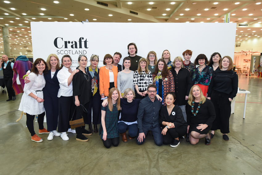 The makers and Craft Scotland team at ACC Bal
