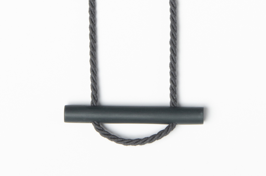 Beth Lamont Grey Bar Necklace