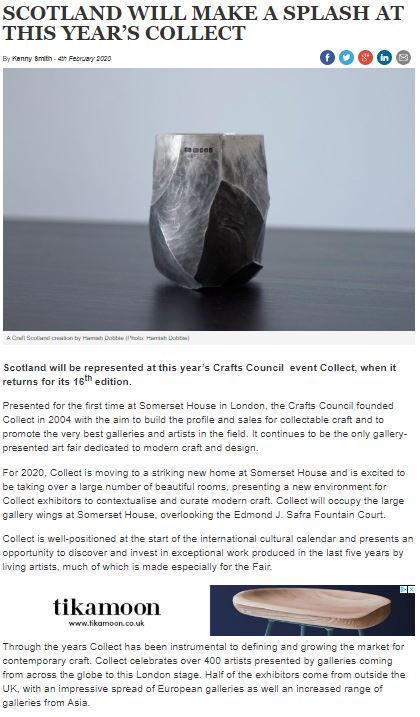 Scottish Field: Scotland will make a splash at this year's Collect - 