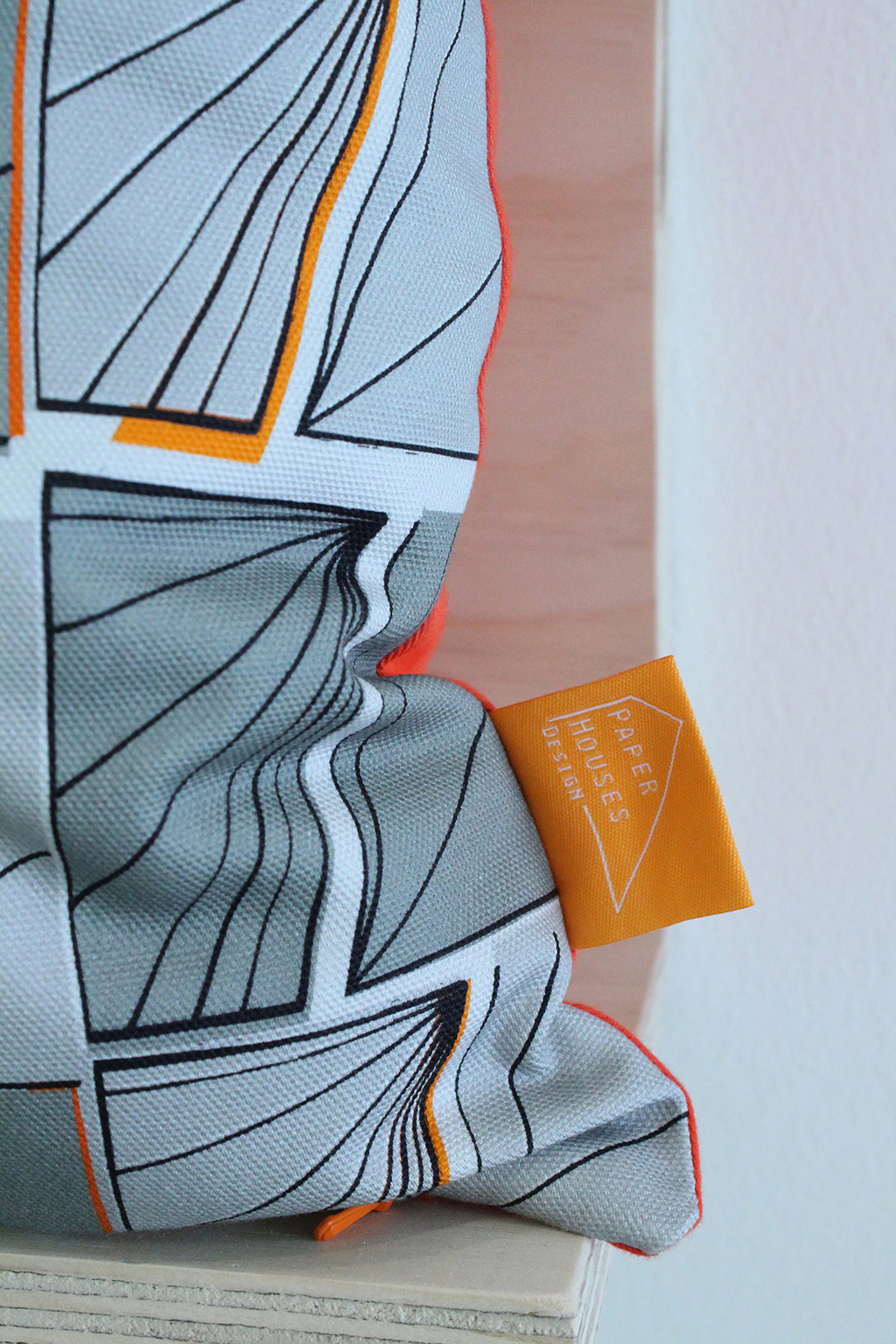 Signals Cushion in Static Colourway