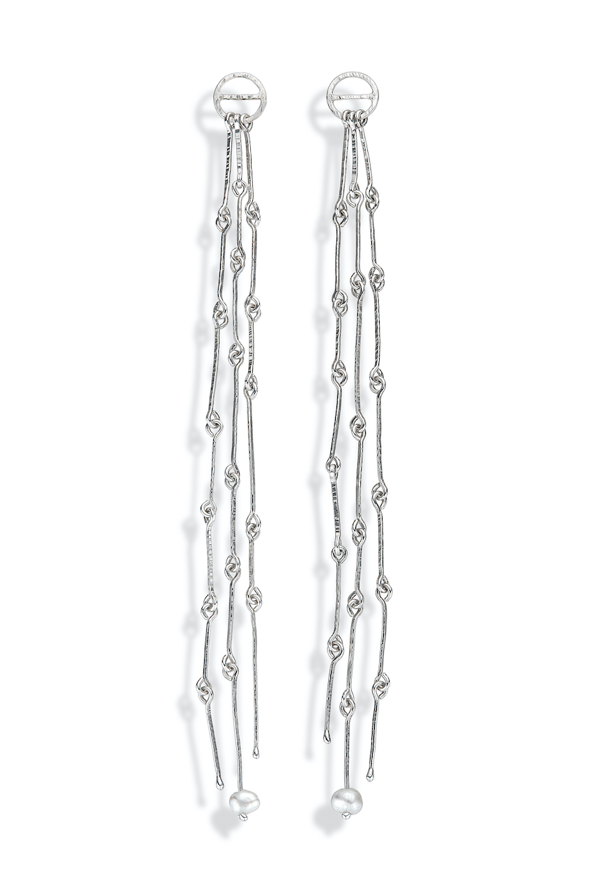 Extra Long Linked Wire Earrings