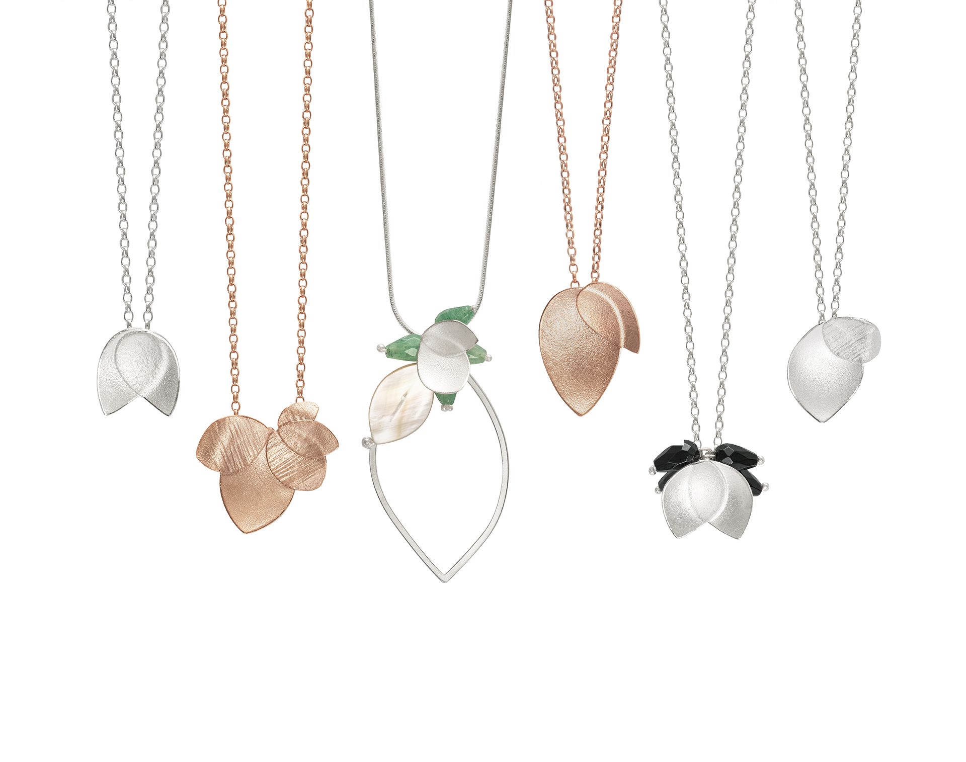 Series of 'Petal' pendants