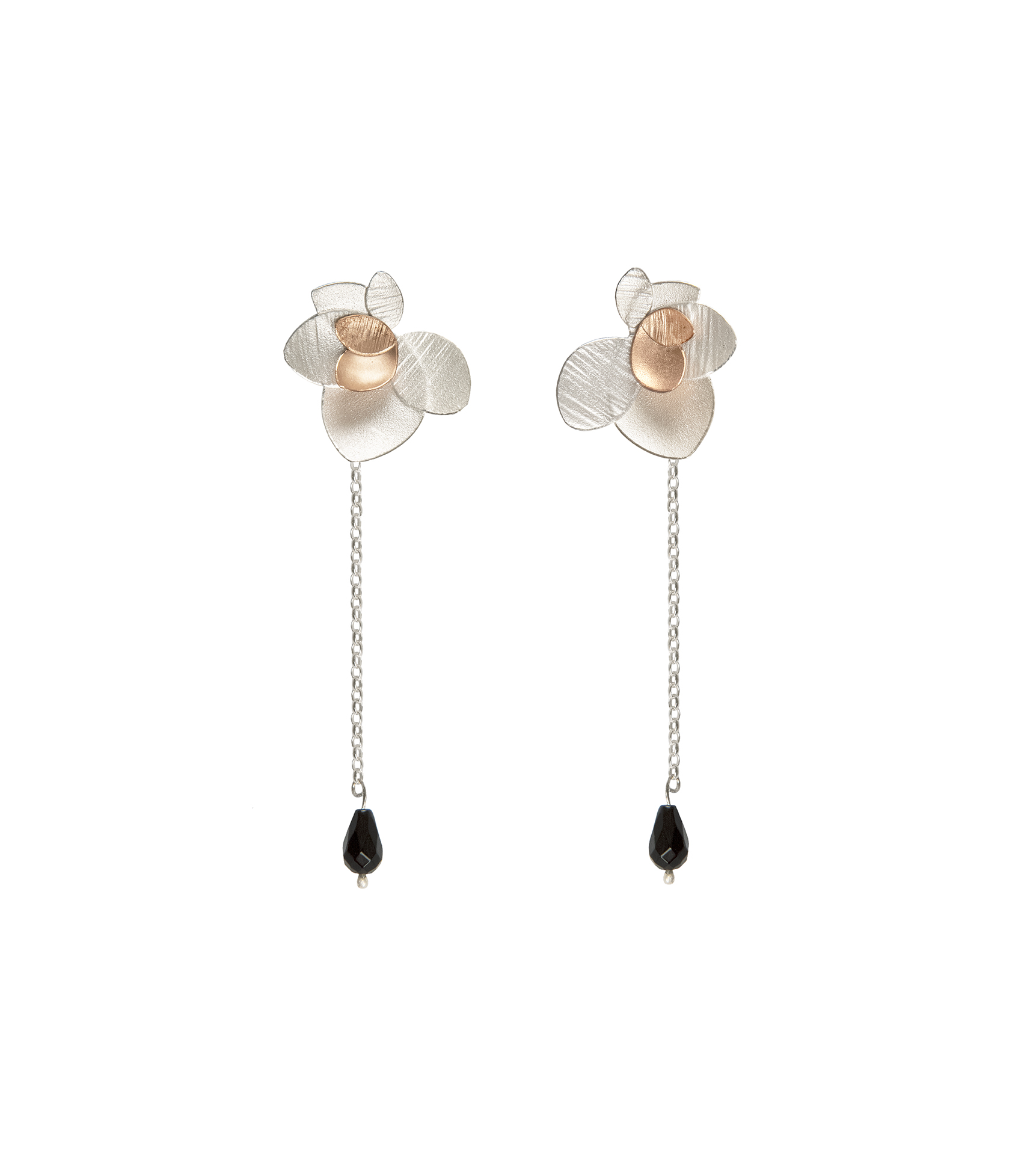 'Orchid Foliage' drop earrings