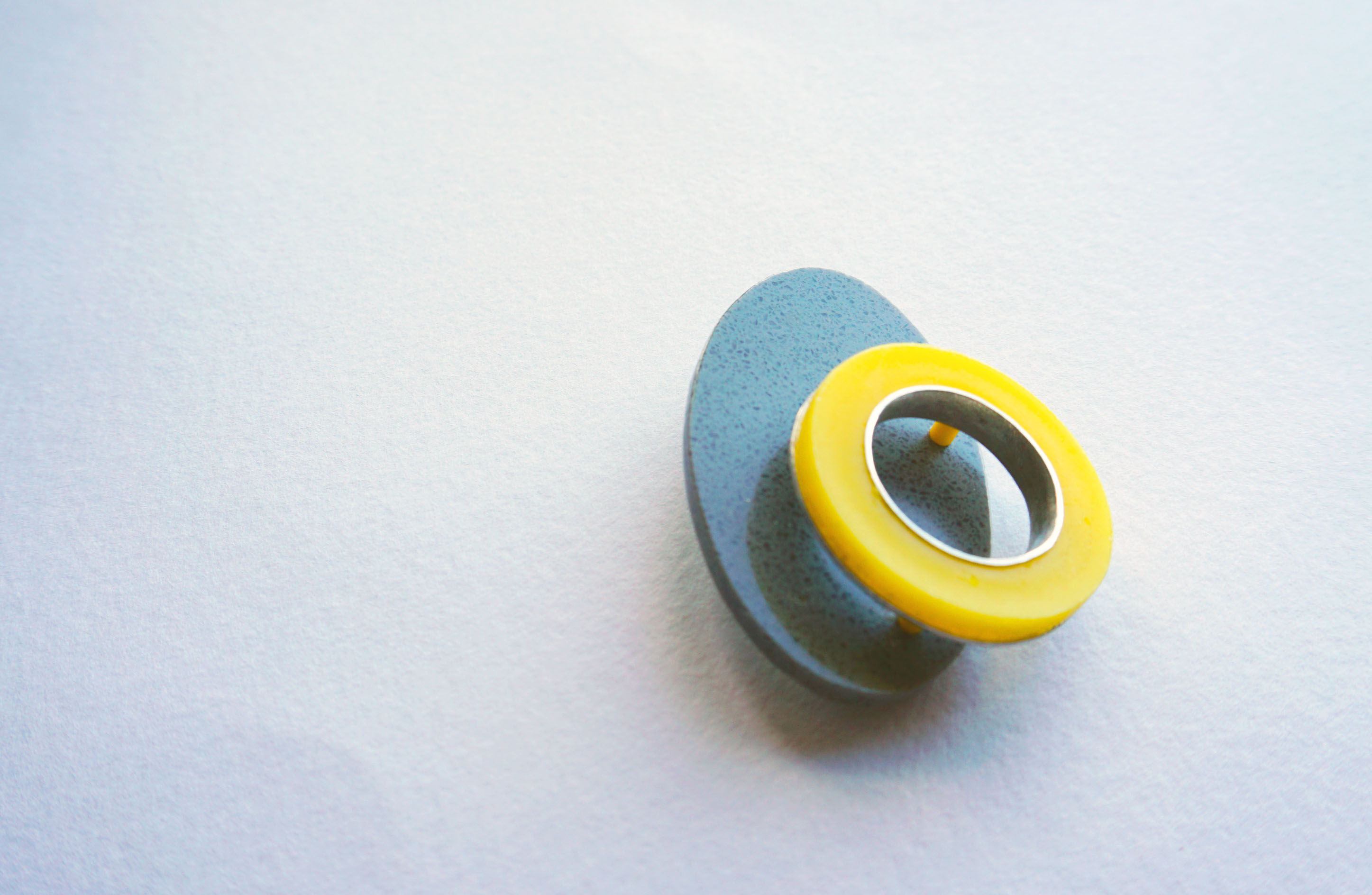 Ultimate Sunshine Yellow Hoop Brooch