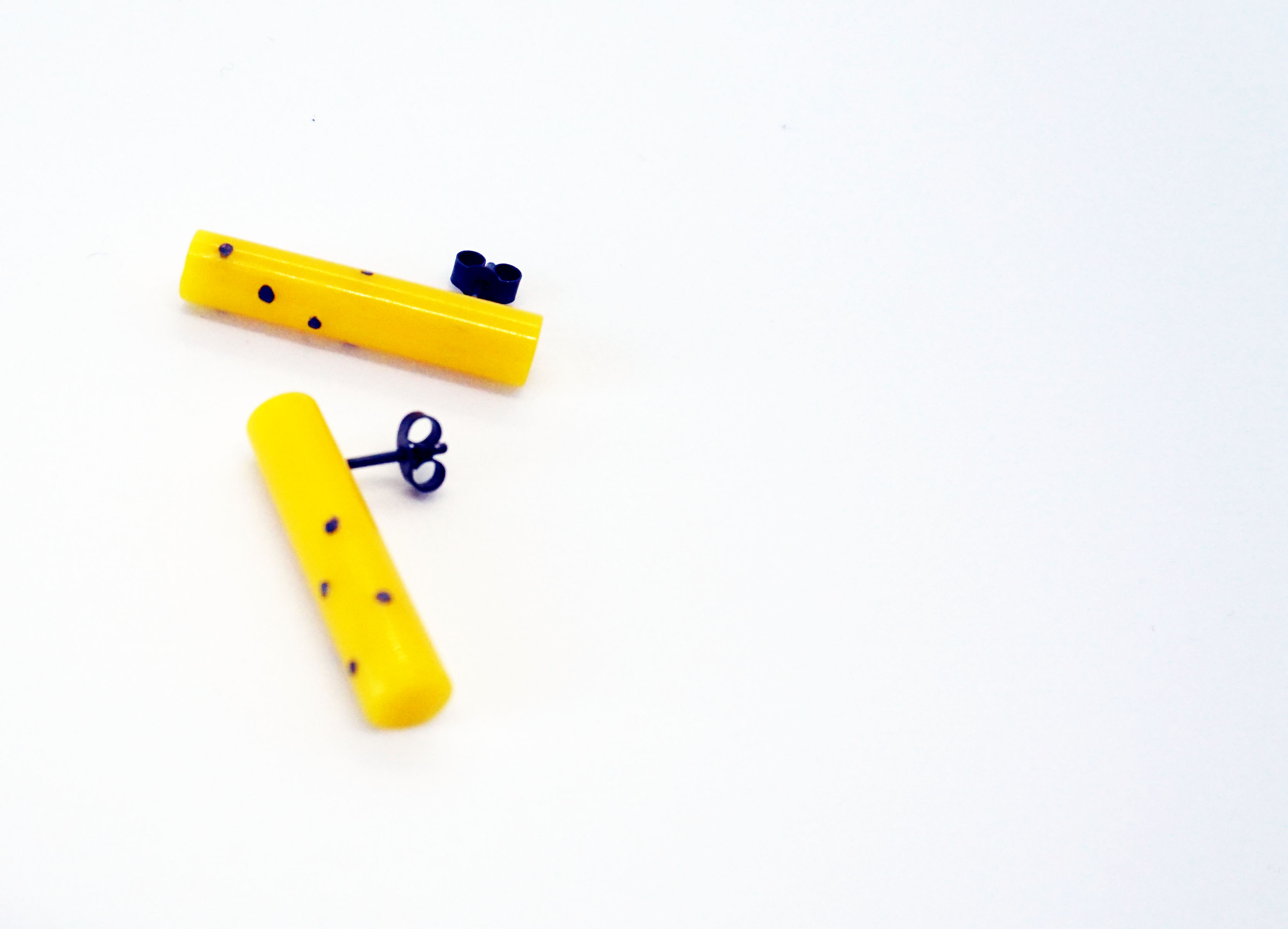 Ultimate Sunshine Yellow Dotty Post Earrings