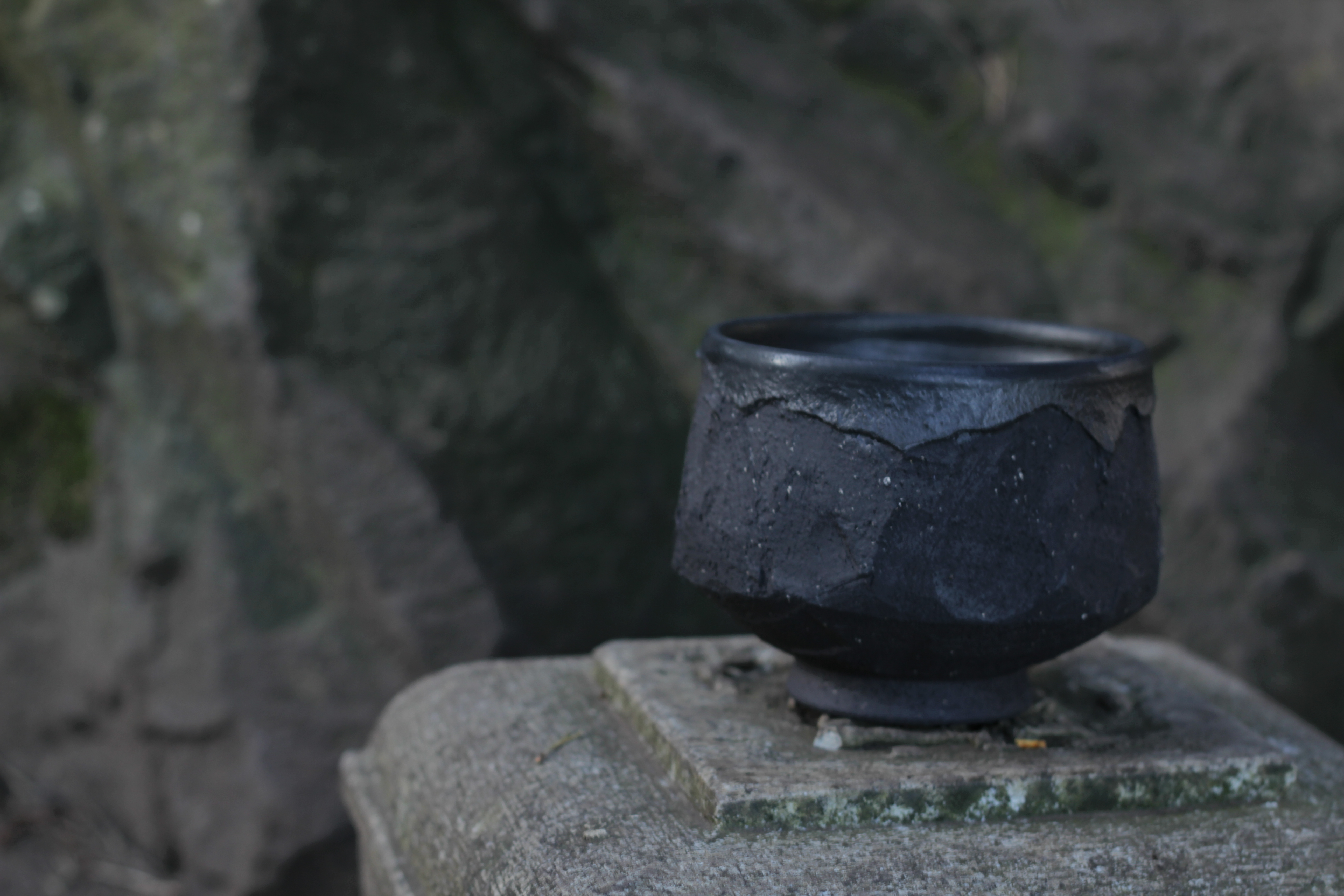 black tea bowl, thrown and carved/>
              </div>
              <div class=