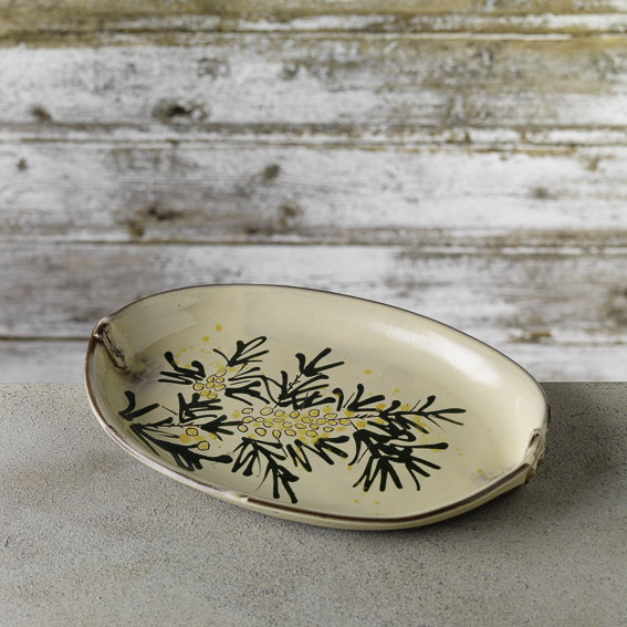 Sea buckthorn oval platter