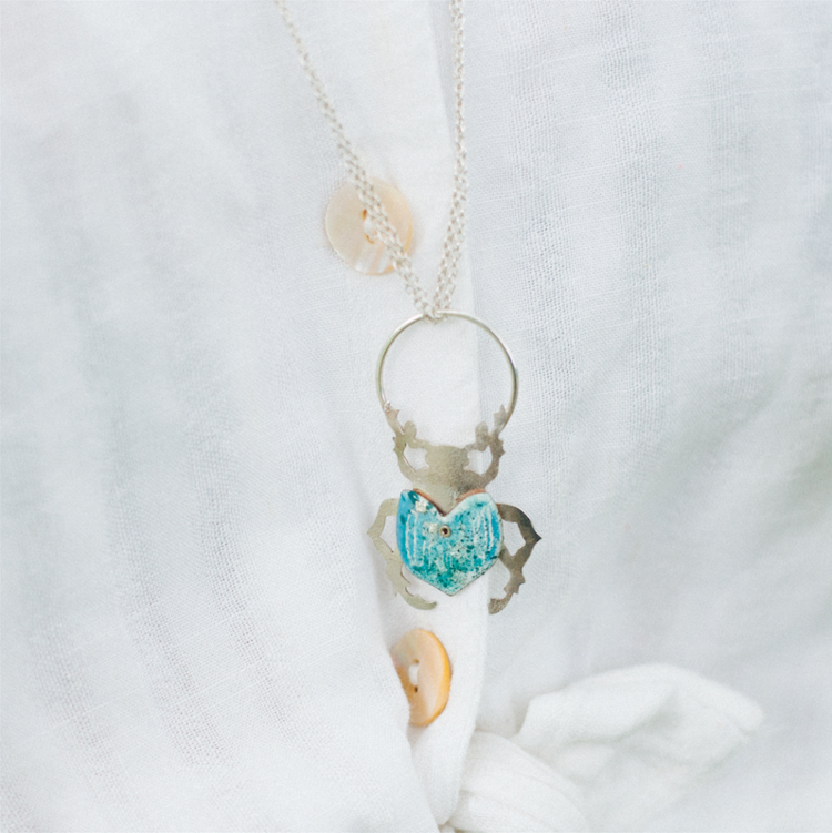 Scarab and The Sun Necklace