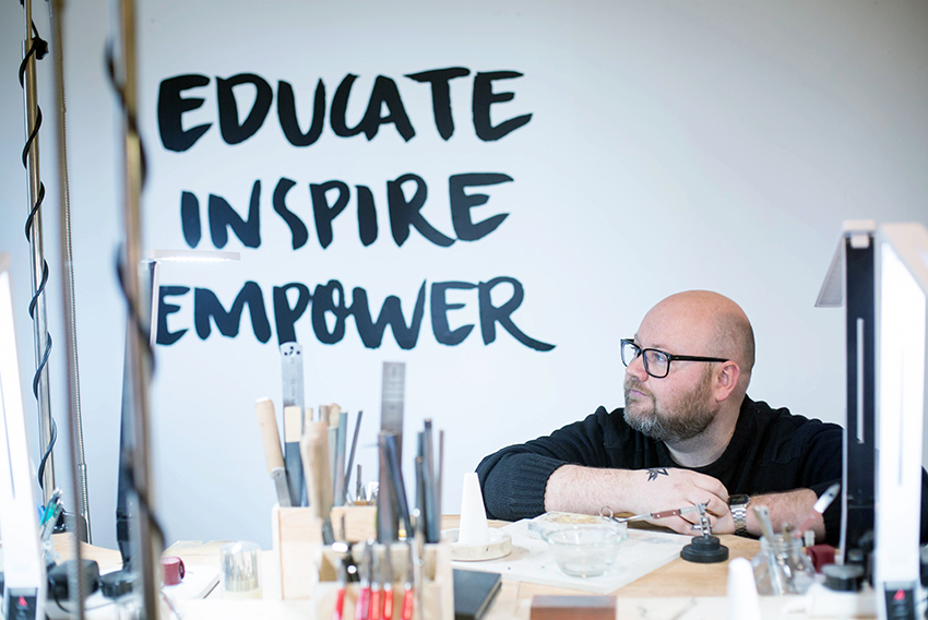 Scott McIntyre, creative director of jewellery school Vanilla Ink, says.