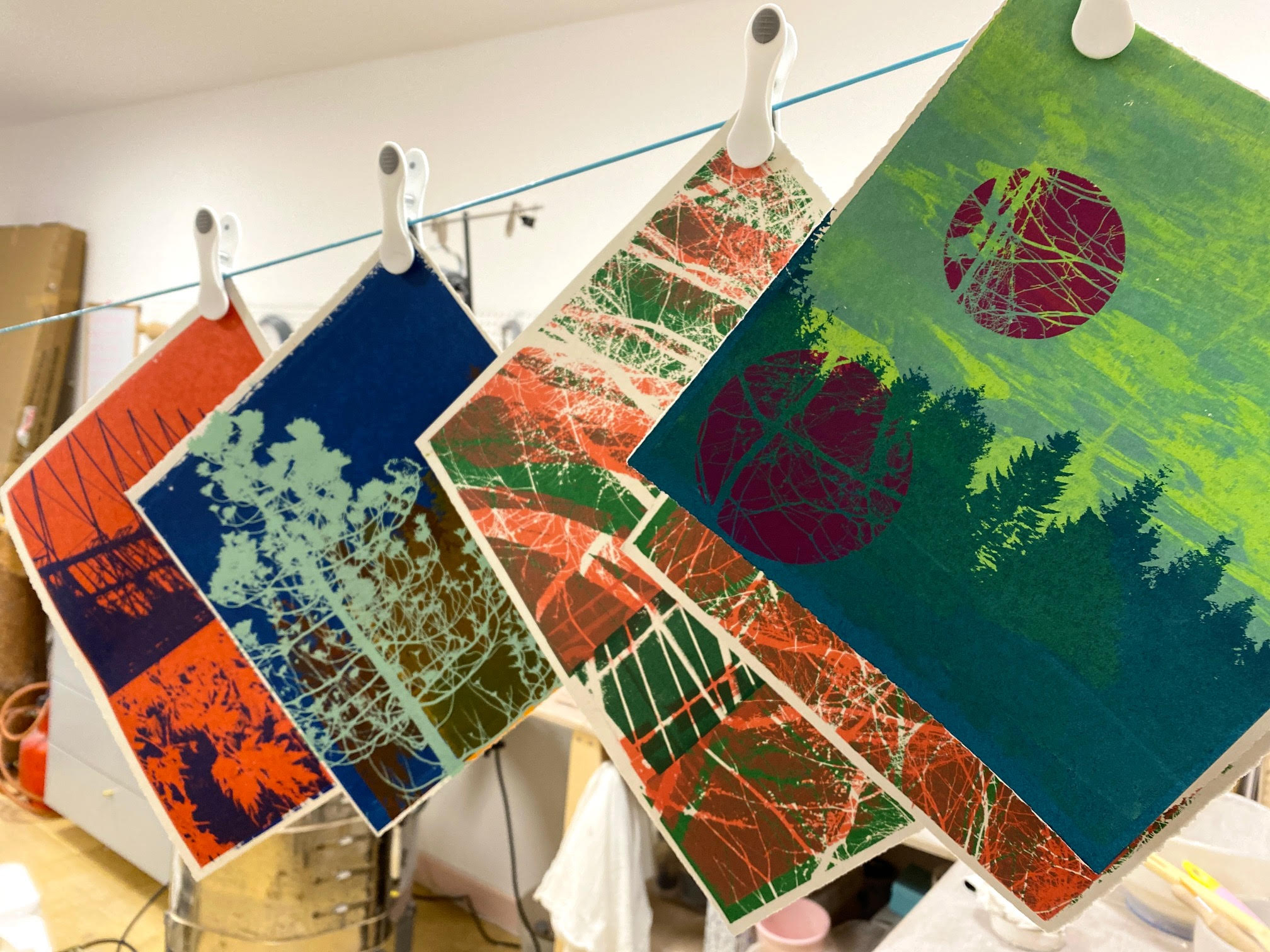 Screen-printing on Paper with Lorna Brown