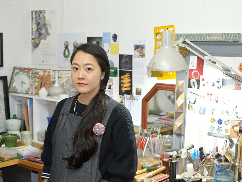 Headshot of Misun Won in her studio