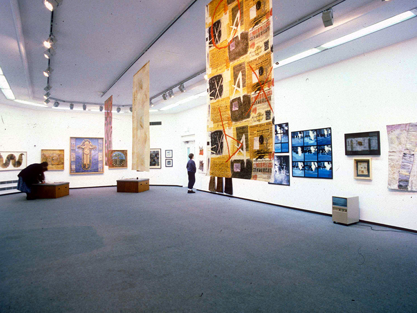 An exhibition view of Raw Materials in 1995