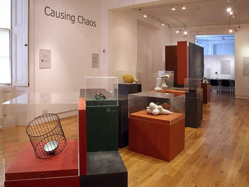 an exhibition shot for Causing Chaos at St Andrews Museum in 2010.