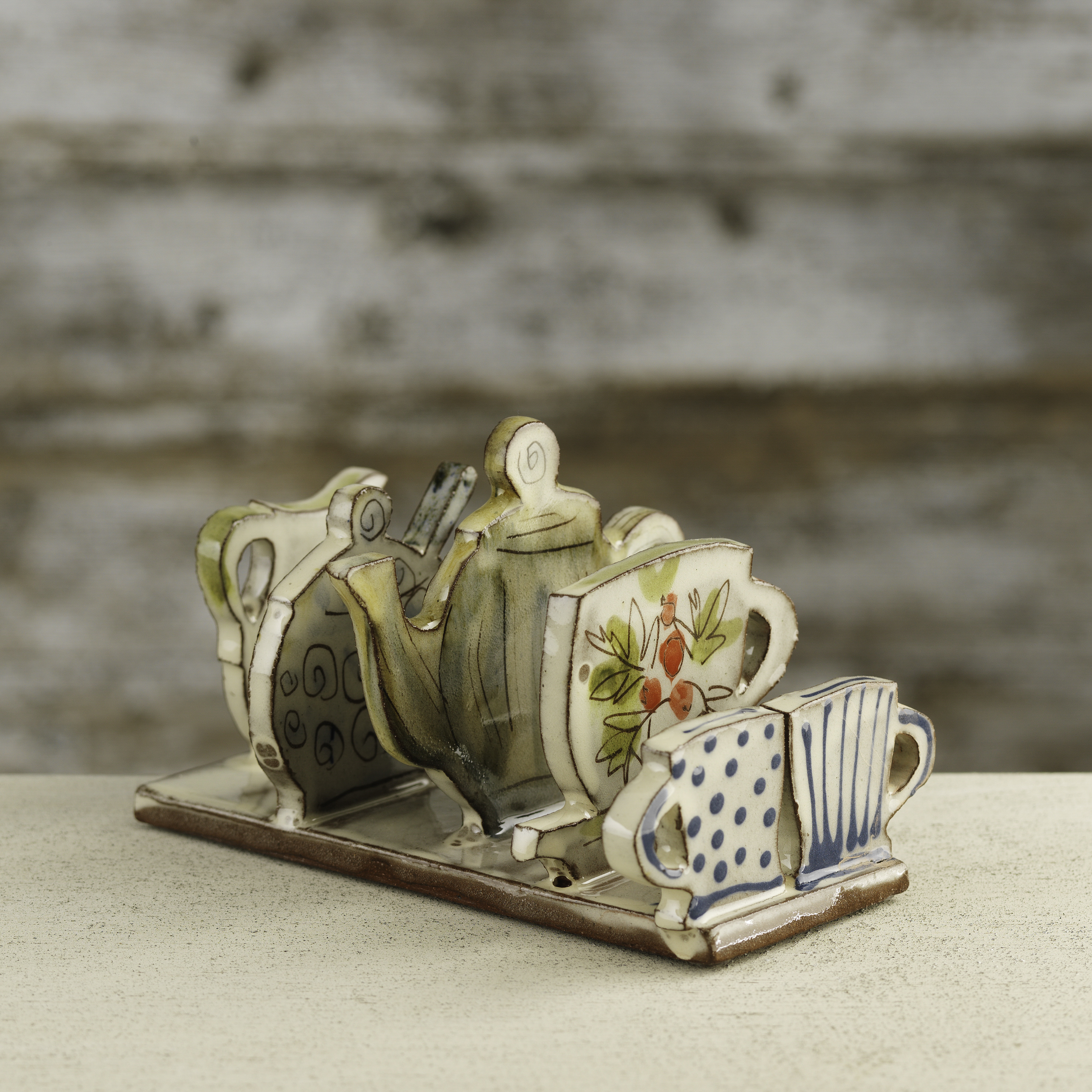 Tea set toast rack