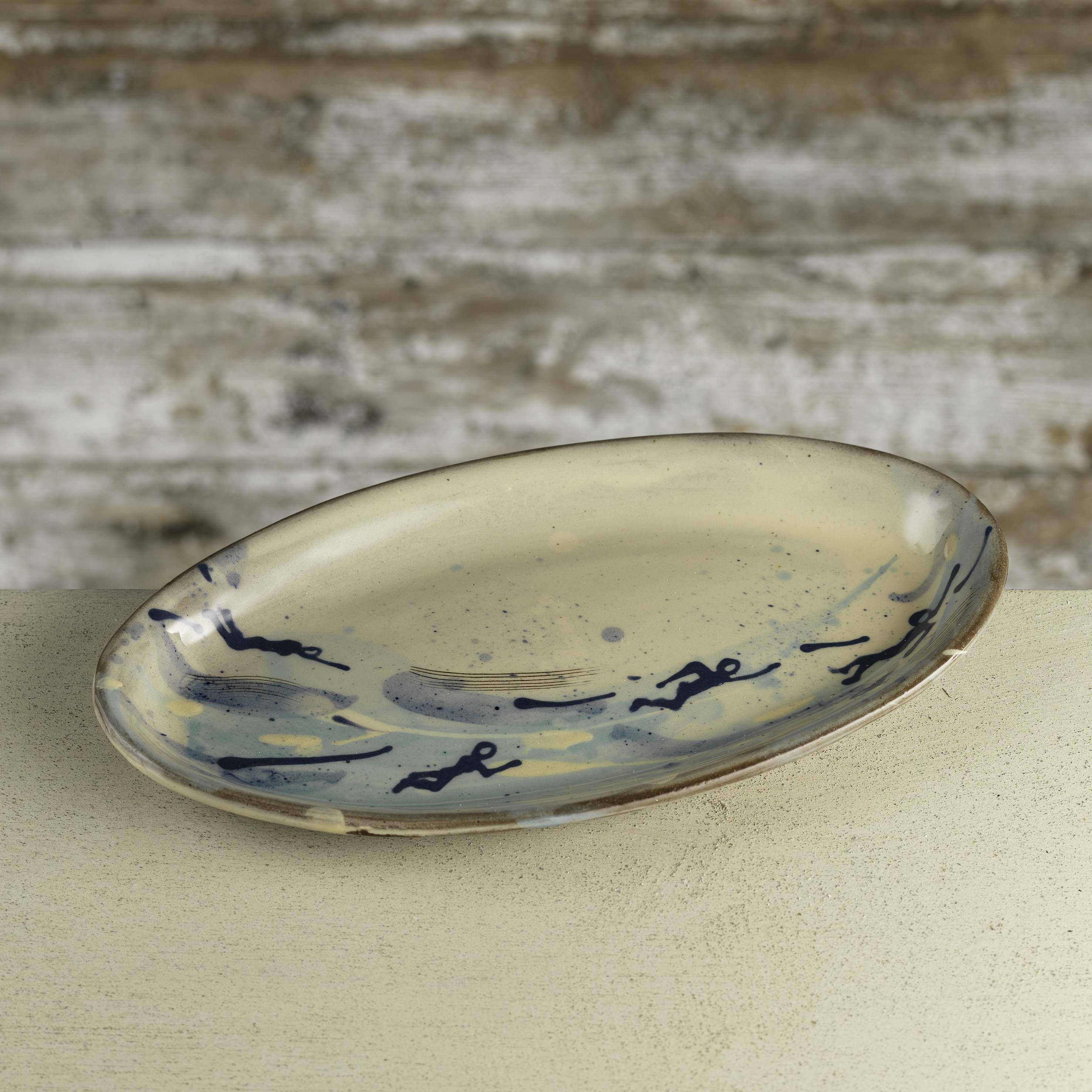 Small oval swimmers platter