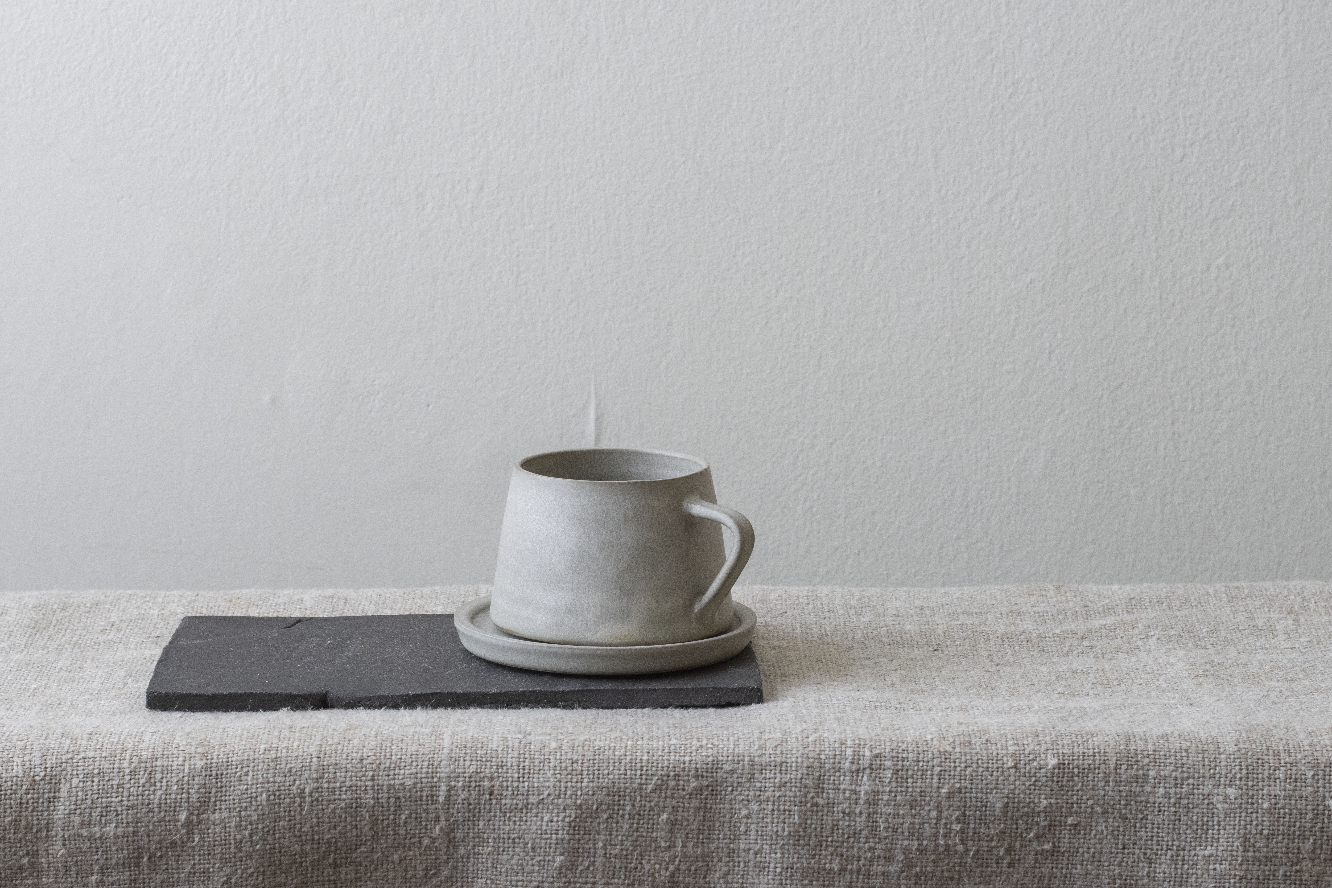 Tapered cup and saucer