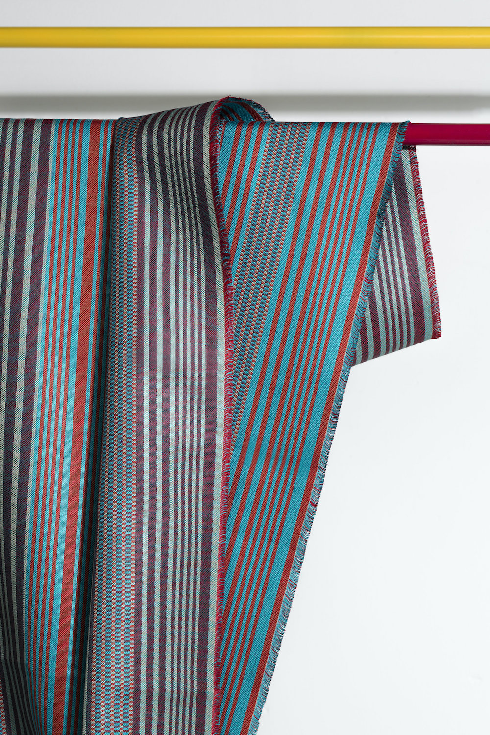 Striped Facade in Vermillion