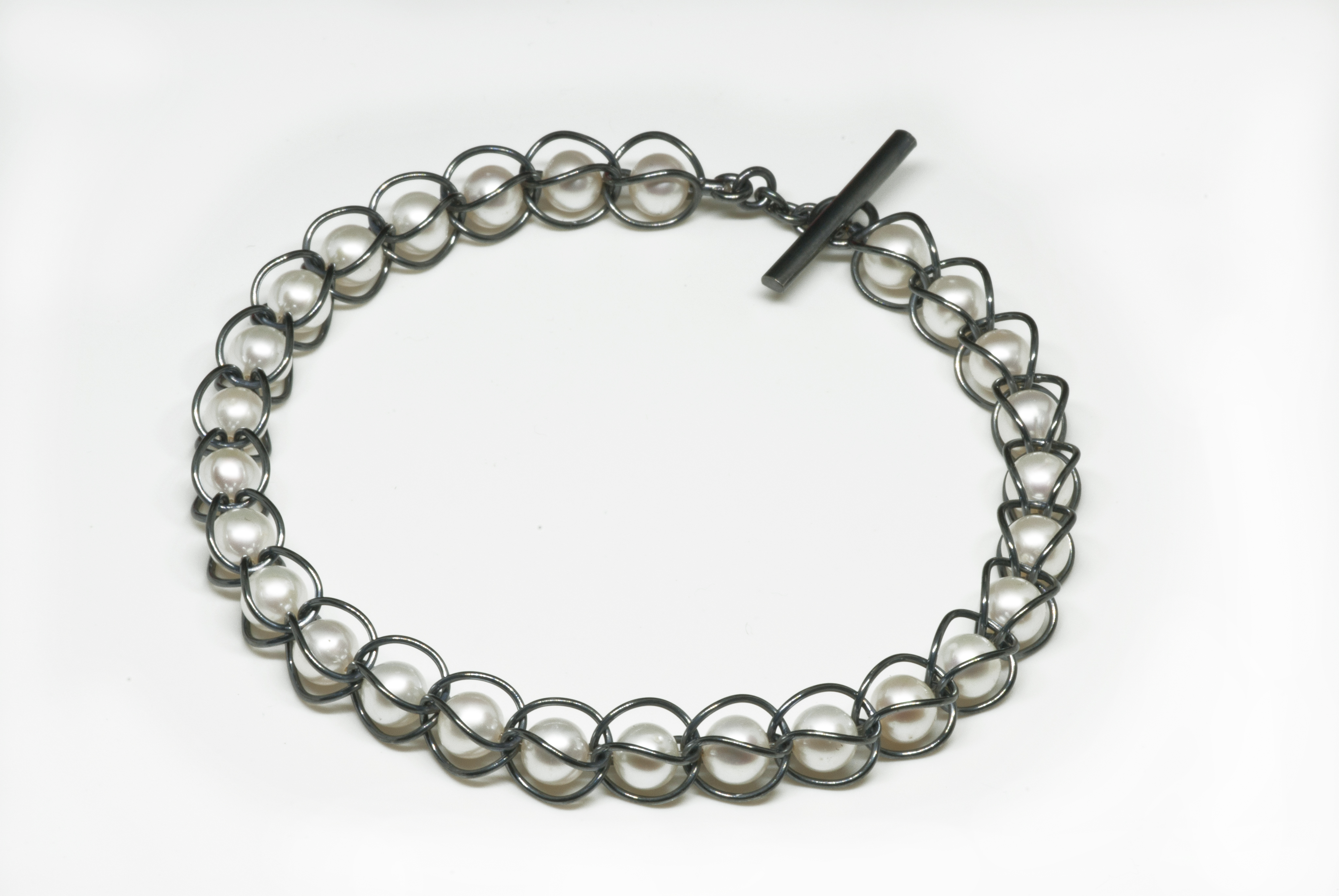 Foxtail Bracelet with pearls