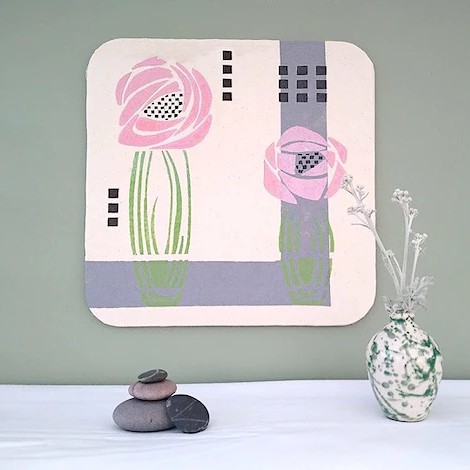 Make a Stencilled Fabric Panel with Astrid Weigel