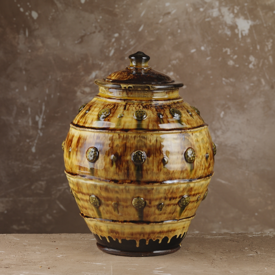 Large Applique Jar