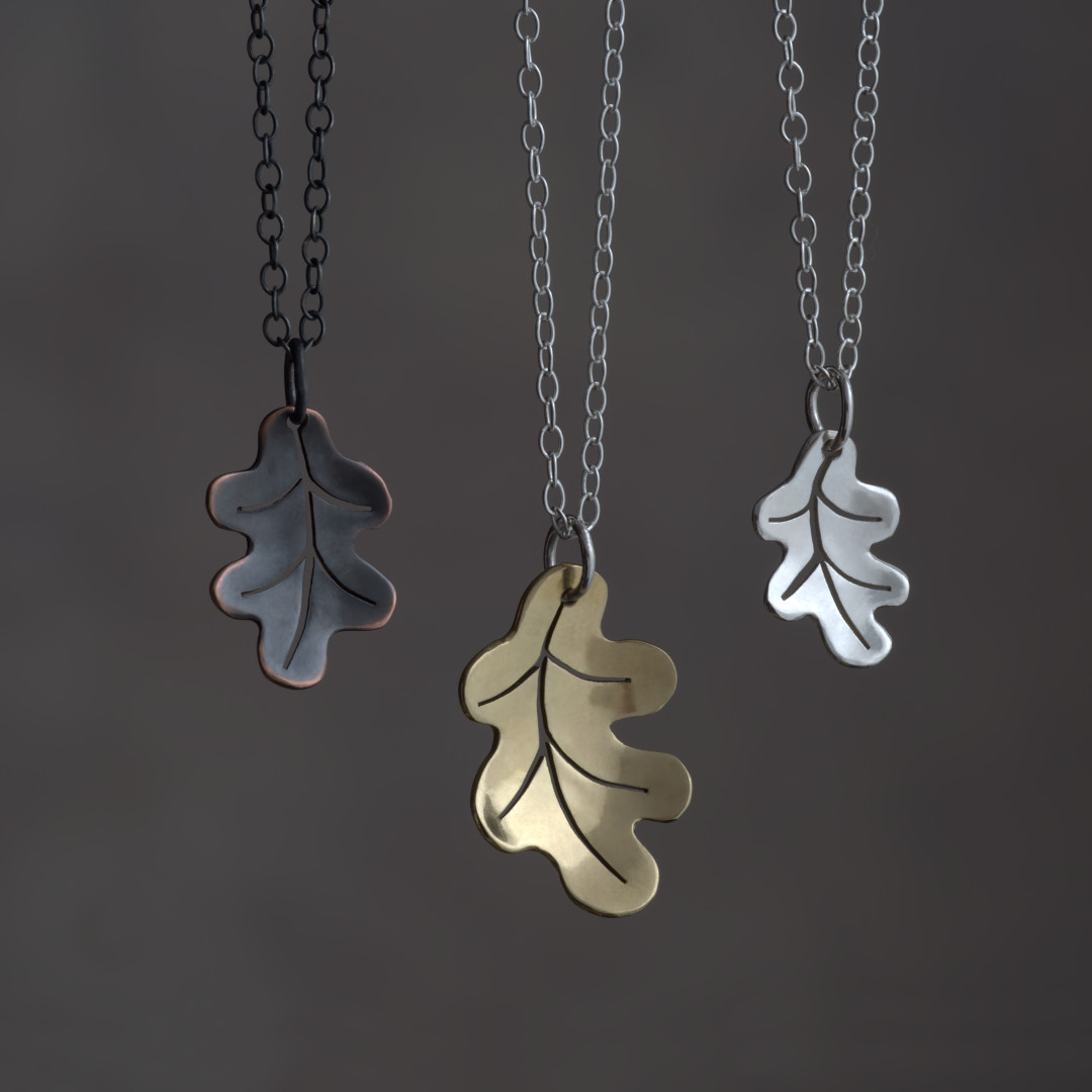 Woodland Collection - Oak Leaf Pendants