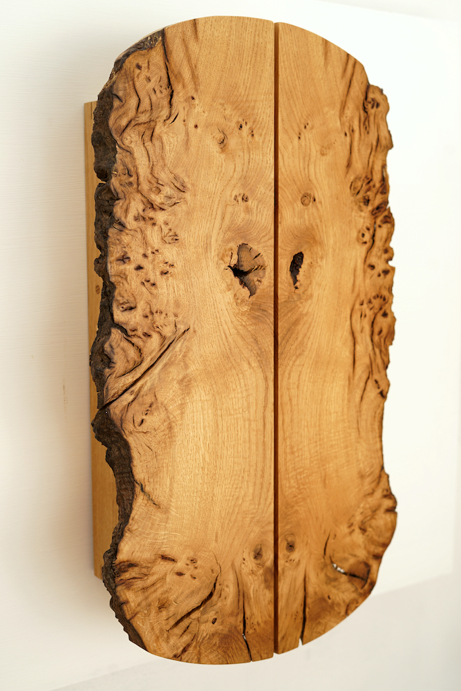 Burr Oak Cabinet