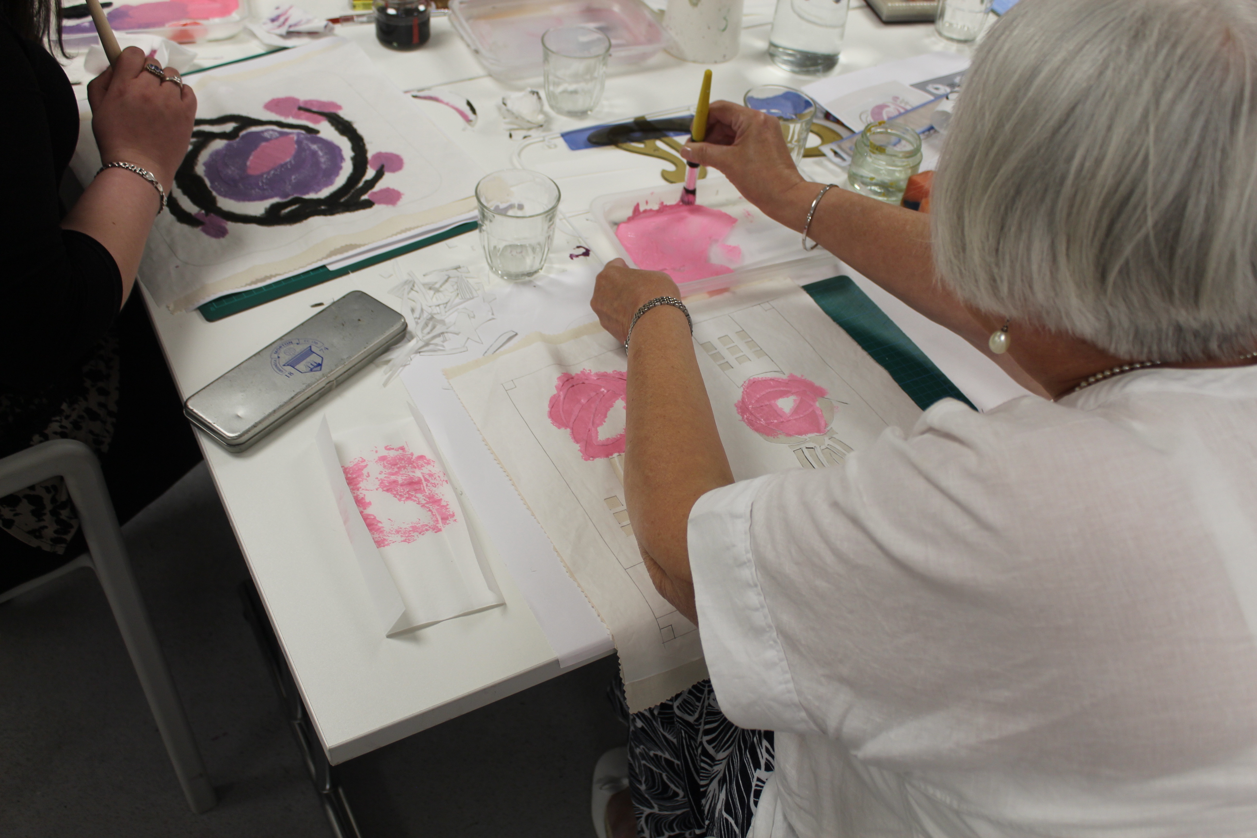 Make a Stencilled Fabric Panel with Astrid Weigel