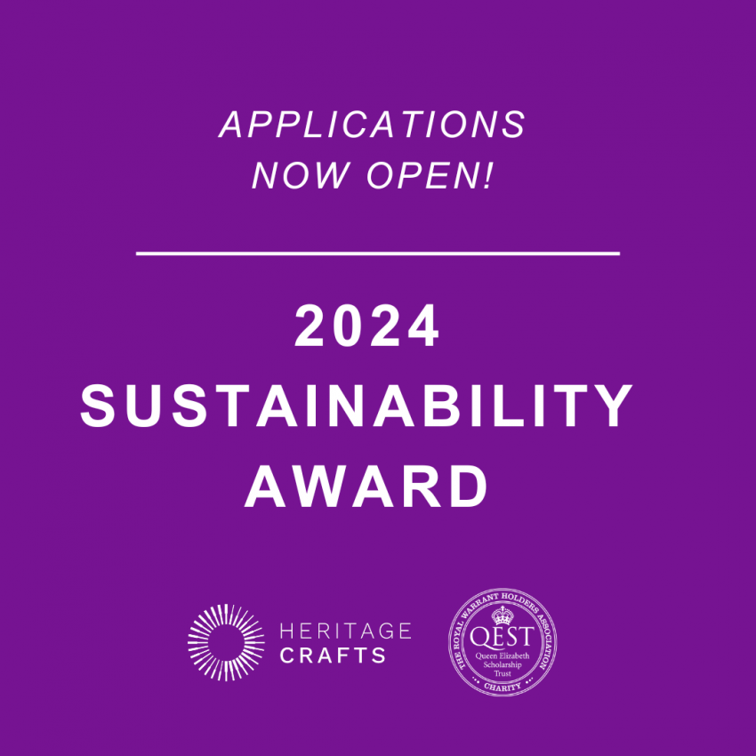 QEST and Heritage Crafts Sustainability Award 2024