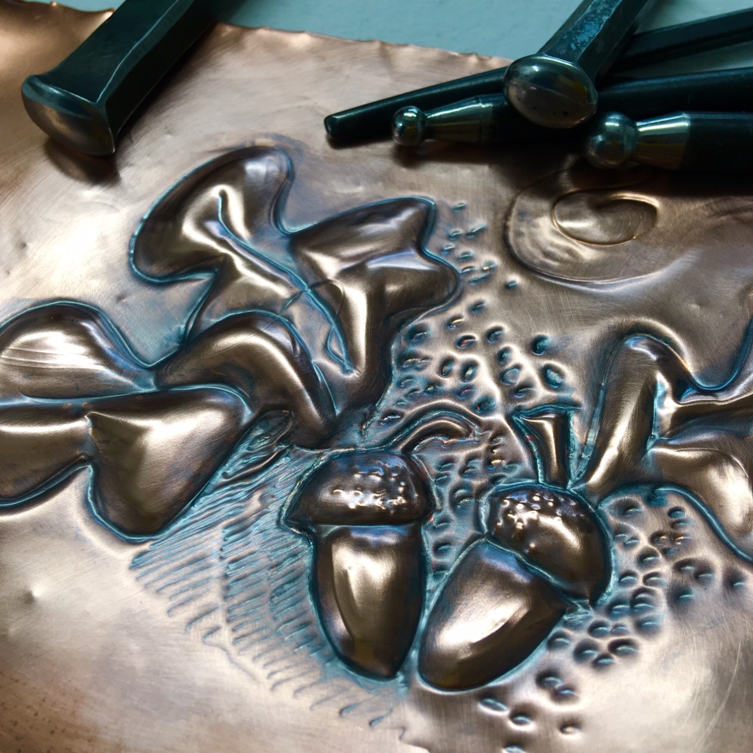 Emboss a Copper Tile with Bryony Knox 