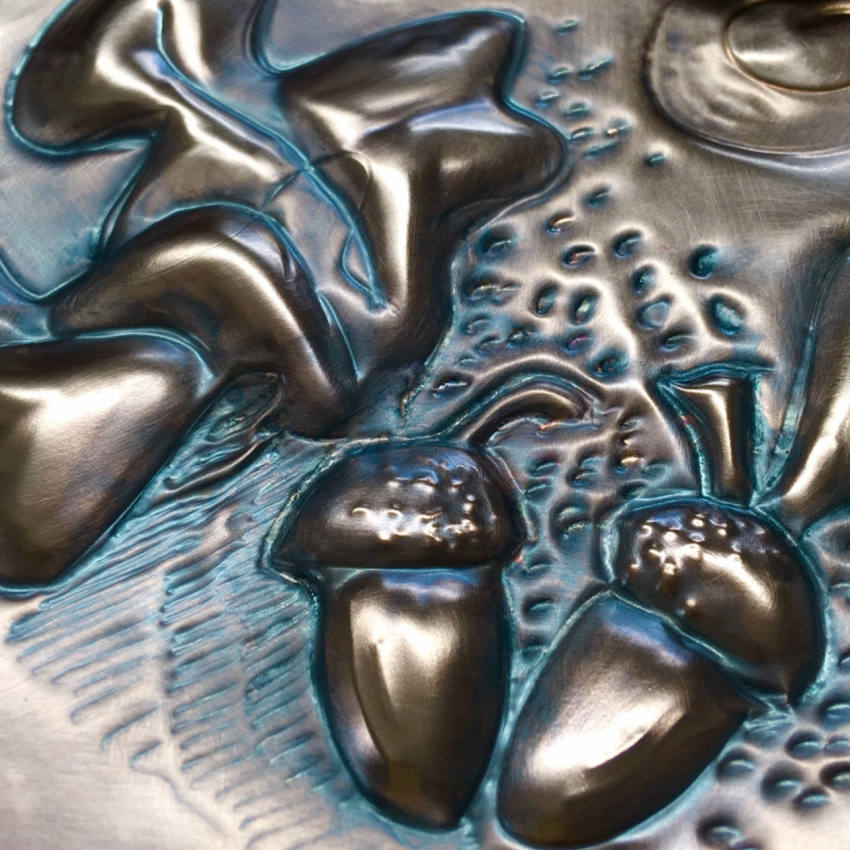 Emboss a Copper Tile with Bryony Knox 