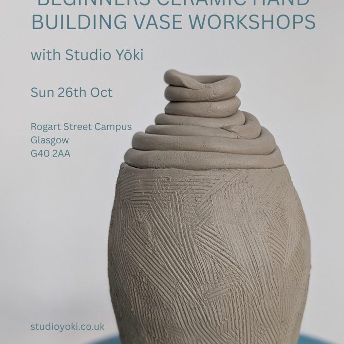Beginners Hand Building Vase Workshop