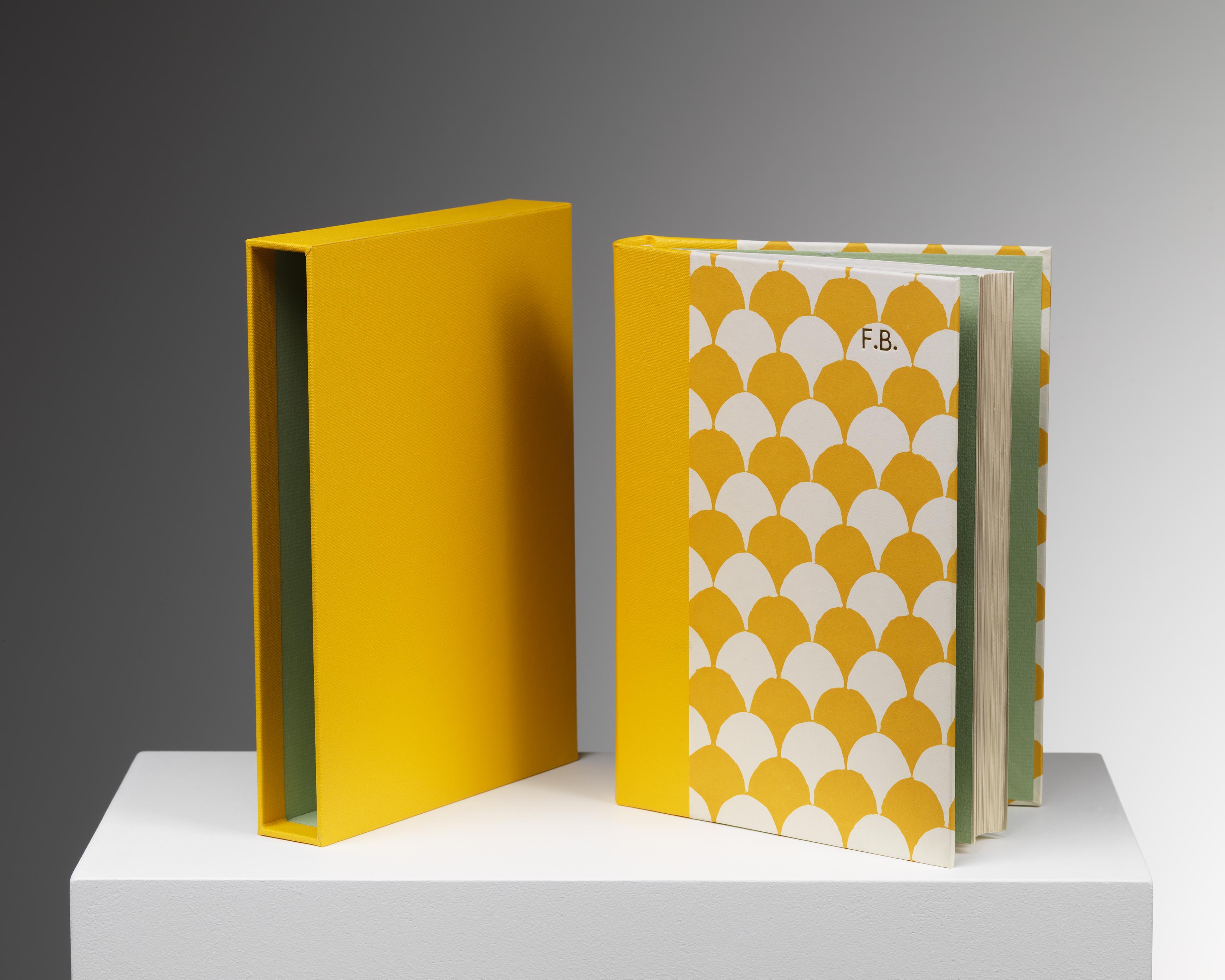 Quarter Rounded and Backed Case Bound Book & slip case