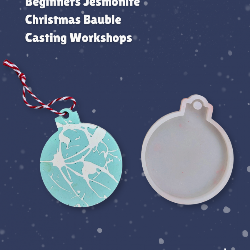 Beginners Jesmonite Christmas Bauble Casting Workshop - Morning Session