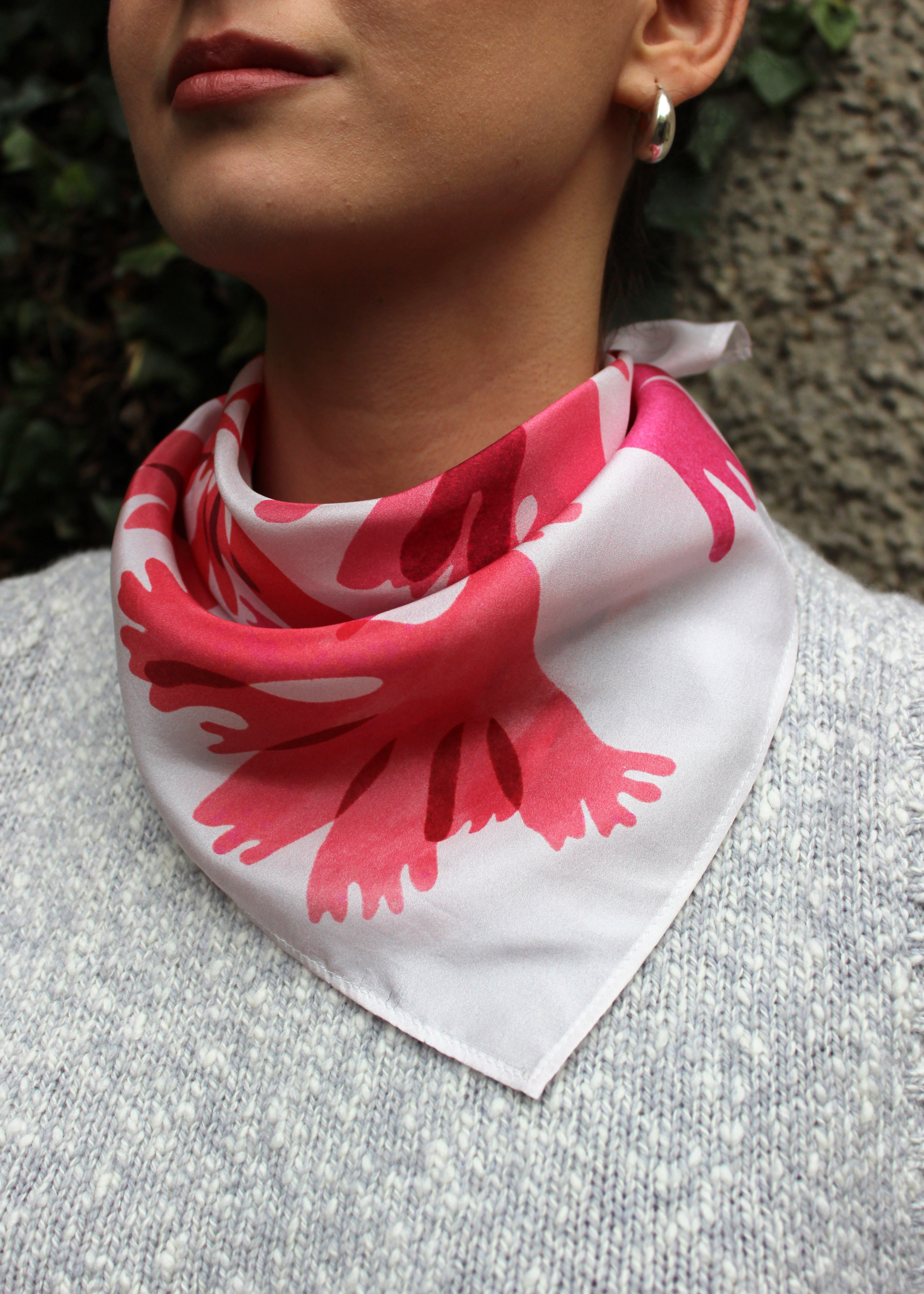 Dulse Small Silk Scarf