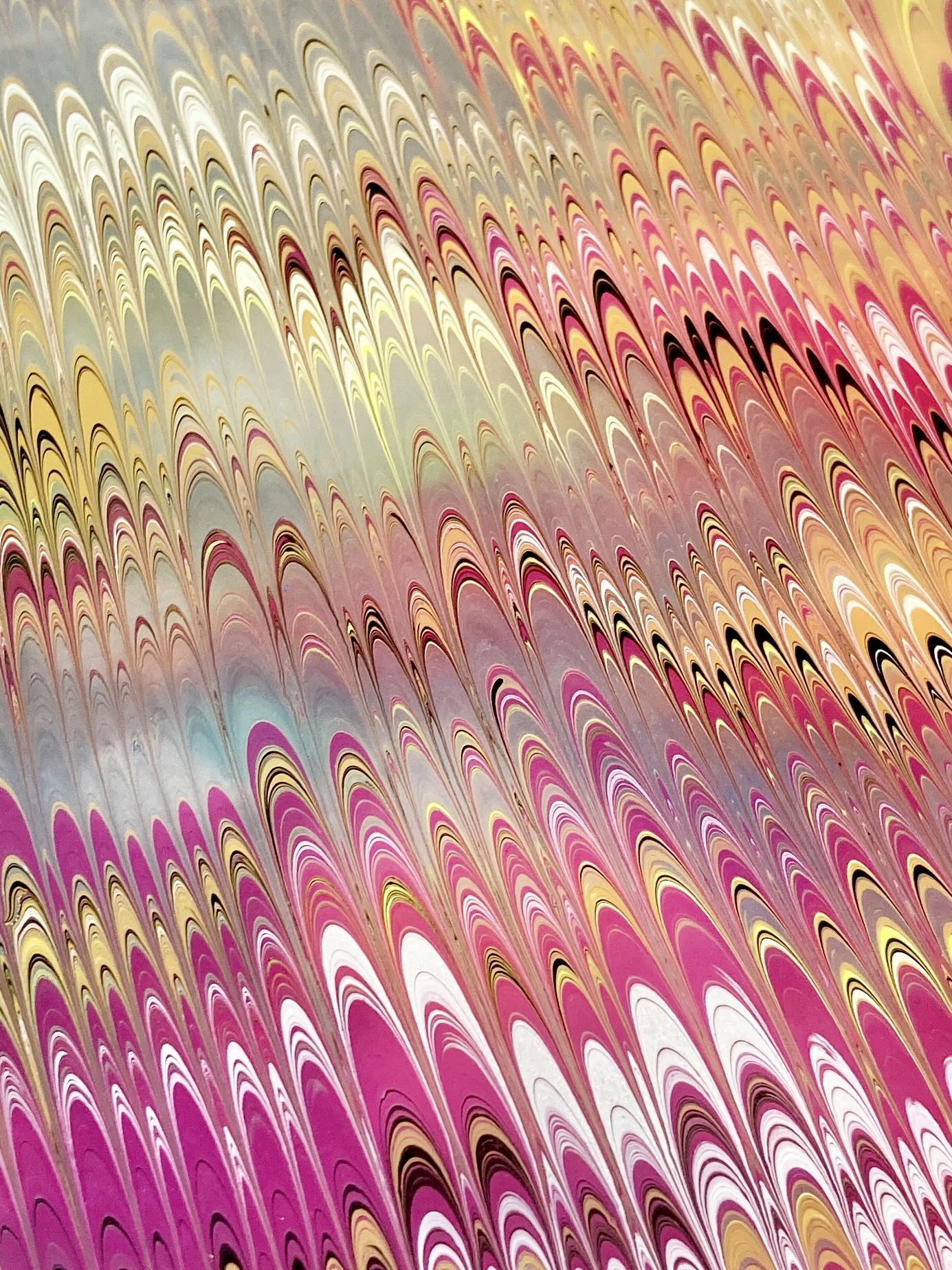 Marbling on Paper and Fabric