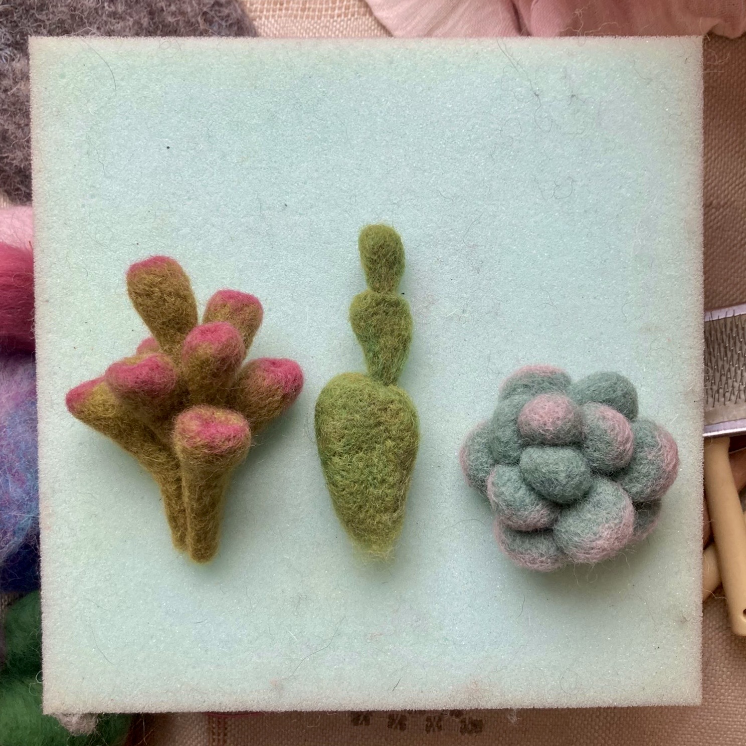 Needle Felted Succulents with The Pale Rook