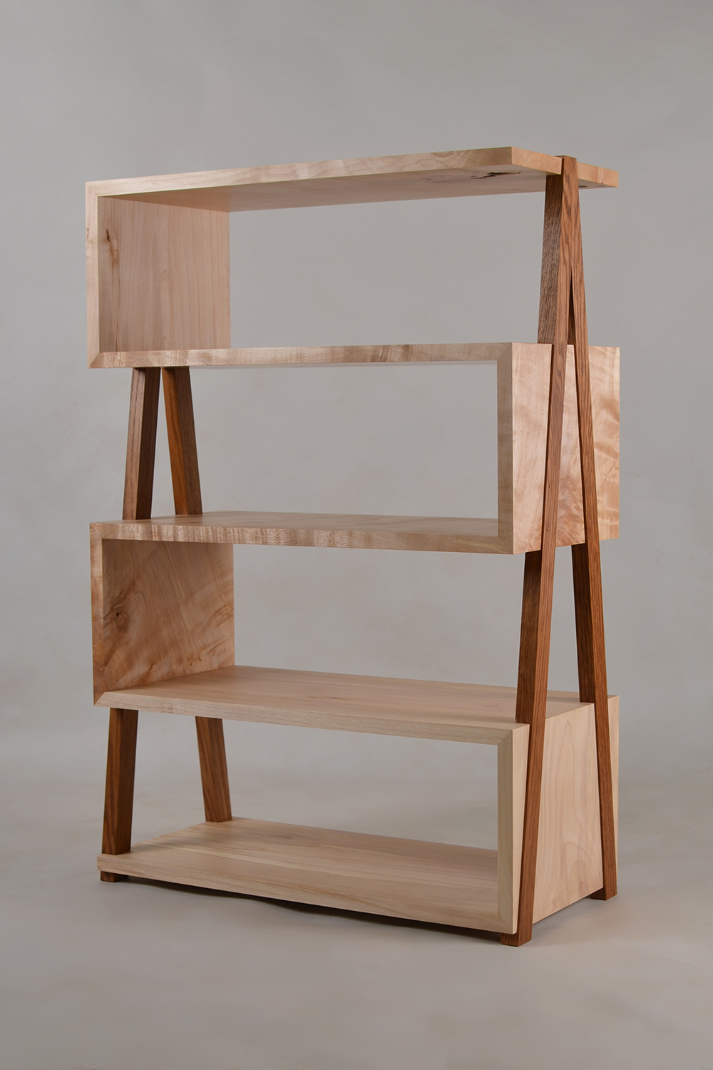 Zigzag bookcase