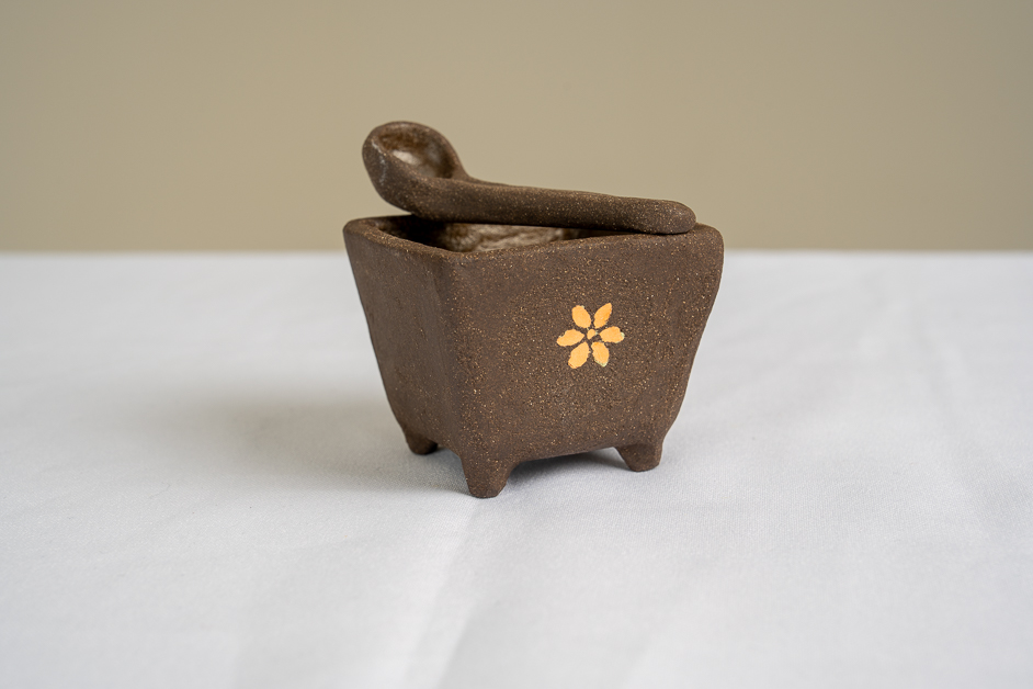Mishima Salt Box and Spoon