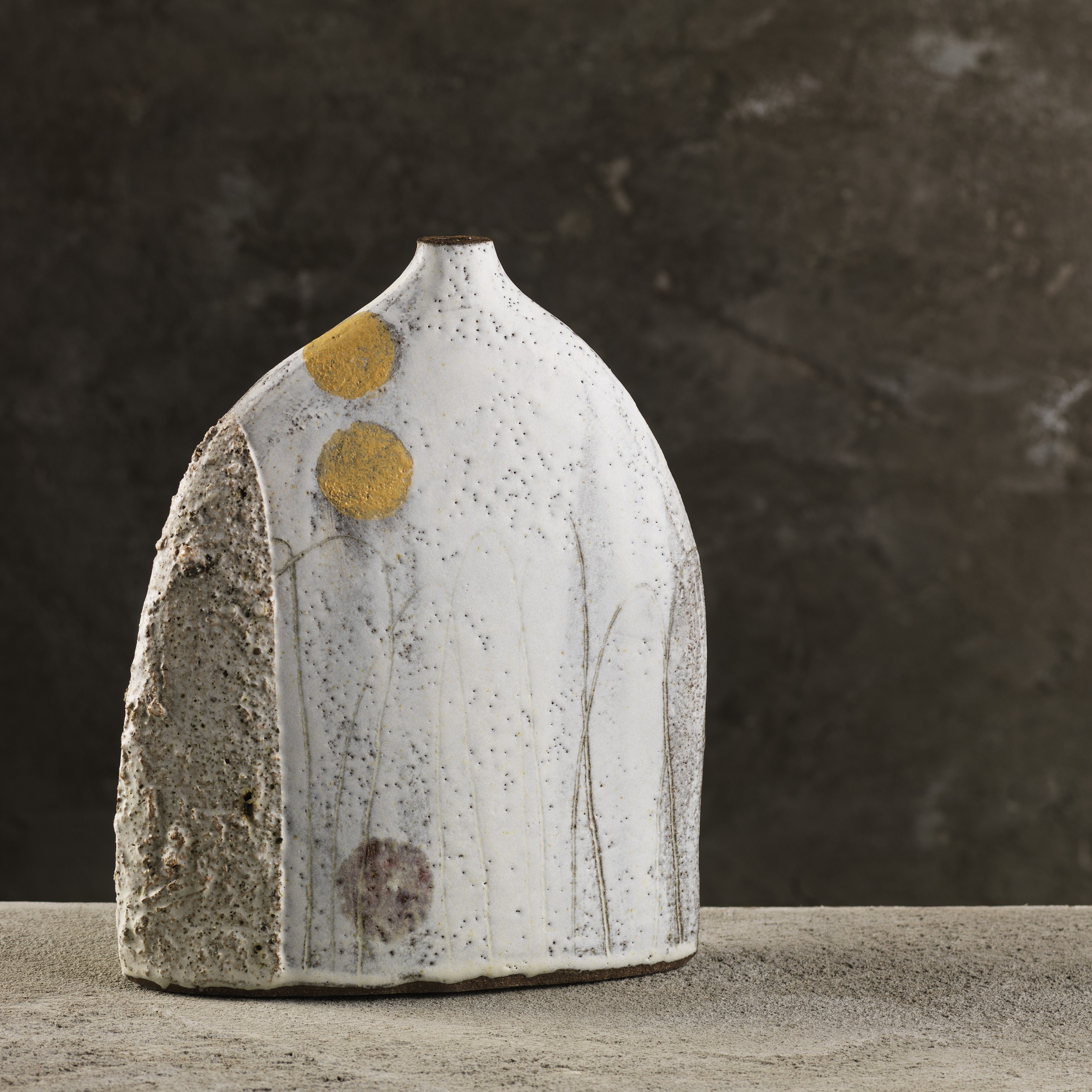 Collage and sand bottle