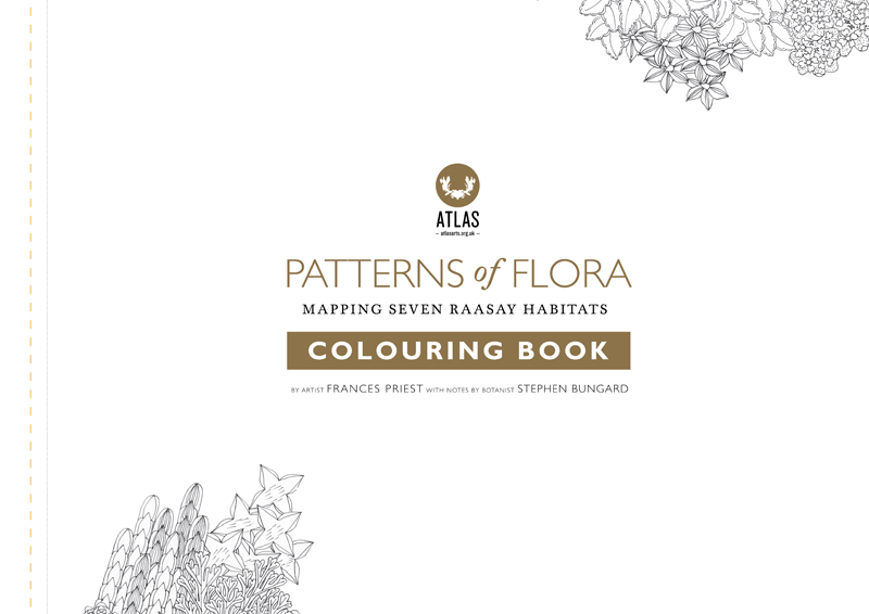 Atlas Edition: Patterns of Flora | Mapping Seven Raasay Habitats - Colouring Book